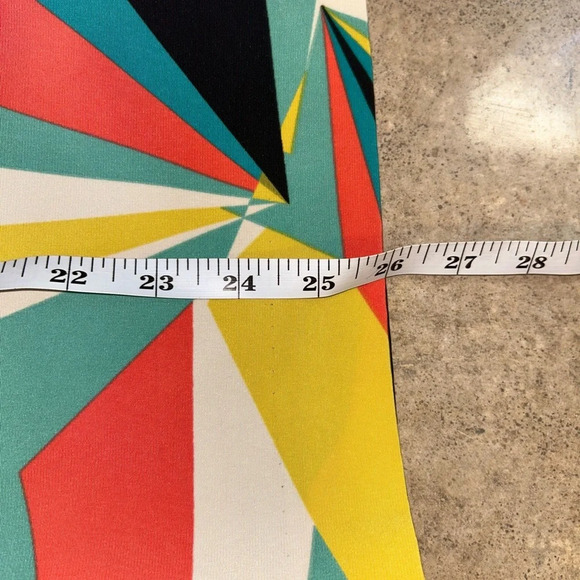 Worthington skirt - multicolored geometric print pencil skirt - Picture 9 of 9